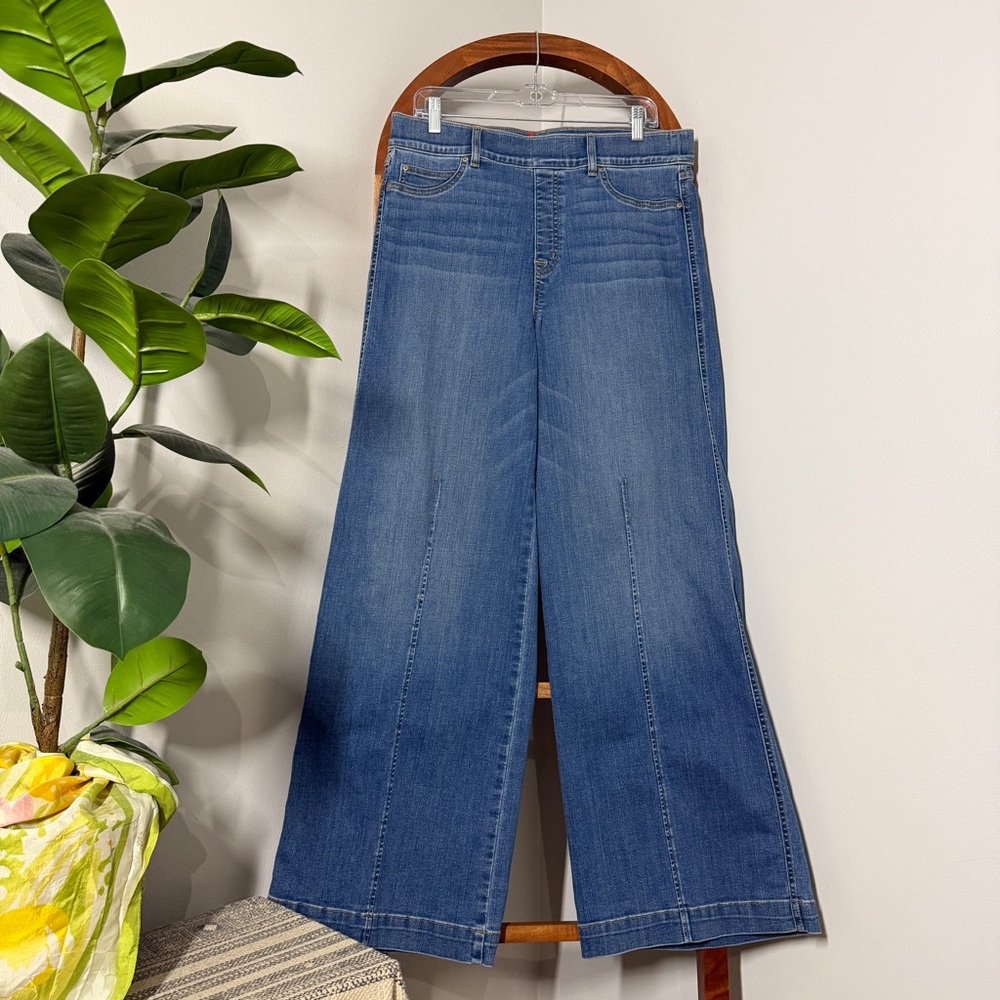 SPANX Blue Flare & Wide Leg Jeans